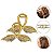 Kit 2 Presilhas Metal Formato Ramos Folhas Flores Cabelos Penteados Acessório Resistente Inox Design Moderno - Imagem 1
