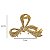 Kit 2 Presilha Laço Dourado Inox Strass Brilho Cabelo Acessório Resistente Penteado Moderno - Imagem 6