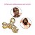 Kit 2 Presilha Laço Dourado Inox Strass Brilho Cabelo Acessório Resistente Penteado Moderno - Imagem 5
