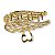 Kit 2 Presilhas de Metal Asa Anjo Coração Dourada Strass Cabelo Penteado Design Atraente Moderno - Imagem 6