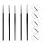 Kit 15 Pincéis Preto Alongamento Unha Gel Profissional Manicure Designer Decoração Nail Art - Imagem 4