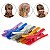 Kit 12 Prendedor Cabelo Presilha Bico de Pato Multicolor Perolado Cabeleireira Salão Penteado Escova - Imagem 1