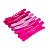 Kit 36 Prendedor Cabelo Presilha Bico de Pato Tons Rosa Cabeleireira Salão Profissional Corte Escova Penteados - Imagem 5