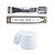 Sachê Refil Gel Construtor Classic Nude Glitter 14g Vòlia + Pote Branco Reutilizável Com Tampa Vedação 30g - Imagem 1