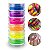 Torre 6 Cores Pó Acrílico Neon Decoração Nail Art Manicure - Imagem 1