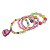 Kit 4 Pulseiras Infantil Pingente Miçanga Colorida Menina - Imagem 5
