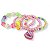 Kit 4 Pulseiras Infantil Pingente Miçanga Colorida Menina - Imagem 3