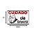 Placa Sinalização Cuidado Cão Bravo Casa Portão 16 x 20,5 cm - Imagem 3