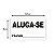 Placa Aluga-se Chapa Casa Salão Comercial Aluguel 31,5x19cm - Imagem 3