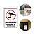 Placa Monitoramento Câmera Segurança Chapa PVC 28x20cm - Imagem 1