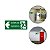 Placa Sinalização Saída Emergência Esquerda Escola 30x13 cm - Imagem 2