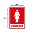 Kit 2 Placas de Vinil Banheiro Feminino + Masculino 20X15 Cm - Imagem 5