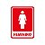 Kit 2 Placas de Vinil Banheiro Feminino + Masculino 20X15 Cm - Imagem 3
