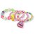 Kit 20 Pulseiras Infantil Pingente Miçanga Colorida Menina - Imagem 2