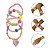 Kit 20 Pulseiras Infantil Pingente Miçanga Colorida Menina - Imagem 1