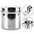 Frasco Armazenamento Aço Inox 8CM Gaze Algodão Consultório - Imagem 1