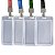 Kit 4 Porta Crachá Cartão Transparente Cordão Cores Sortidas - Imagem 4