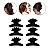 Kit 48 Presilha Prendedor Preto Sorriso Cabelo Profissional - Imagem 1