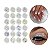 Kit 24 Glitter Decoração Unhas Nail Art Maquiagem Branco - Imagem 1