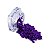 Kit 24 Glitter Decoração Unhas Gel Nail Art Maquiagem Roxo - Imagem 4