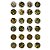Kit 24 Glitter Decoração Unha Gel Nail Art Maquiagem Dourado - Imagem 3