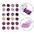 Kit 24 Glitter Decoração Unha Gel Nail Art Maquiagem Rosa - Imagem 2