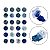 Kit 24 Glitter Decoração Unha Gel Nail Art Maquiagem Azul - Imagem 2