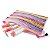 Kit 10 Necessaire Estojo Nylon Colorida Viagem Escola Make - Imagem 2