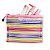 Kit 10 Necessaire Estojo Nylon Colorida Viagem Escola Make - Imagem 6