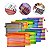 Kit 10 Necessaire Estojo Nylon Colorida Viagem Escola Make - Imagem 1