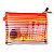 Kit 10 Necessaire Estojo Nylon Colorida Viagem Escola Make - Imagem 5