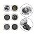 Kit 6 Glitter Pó Cromado Metalizado Unhas Gel Nail Art Prata - Imagem 1