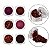 Kit 6 Glitter Pó Cromado Metalizado Unhas de Gel Vermelho - Imagem 2