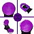 Pintura Tintura Temporária Giz Para Cabelo Cor Intensa Roxo - Imagem 5