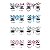 Kit 3 Adesivos Faciais Multicolor Strass Pedraria Carnaval - Imagem 3