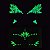 Kit 3 Adesivos Faciais Fluorescentes Carnaval Pedraria Strass - Imagem 6