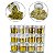 Kit 12 Glitter Dourado Decoração Unhas Encapsulada Gel Fibra - Imagem 1