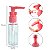 Kit 4 Frasco Higiene Spray Pump Mini Pote Viagem Bolsa Mala - Imagem 3