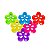 Kit 48 Presilha Prendedor Acessório Cabelo Flor Multicolor - Imagem 8