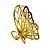 Kit 2 Presilhas de Metal Borboleta Pequena Dourada Cabelos - Imagem 4