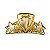 Kit 2 Presilha Prendedor Cabelo Concha Estrela Dourada Metal - Imagem 4