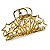 Kit 2 Presilha Prendedor Cabelo Concha Estrela Dourada Metal - Imagem 3