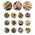 Kit 12 Folha de Ouro Tons de Dourado Unhas Encapsulamento - Imagem 1