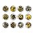 Kit 12 Folha de Ouro Tons de Dourado Unhas Encapsulamento - Imagem 2