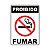 Placa de Sinalização Alerta Proibido Fumar Vinil 27,5 x 20cm - Imagem 2