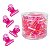Kit 36 Presilhas Rosa Curvatura C Unhas de Gel Pequeno 22 mm - Imagem 1