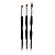 Kit 3 Pincéis Ponta Dupla Decoração Unhas Gel Fibra Nail Art - Imagem 3