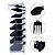 Kit 8 Pentes Altura Maquina Cabelo Barba + Suporte Acrílico - Imagem 1