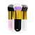 Kit 3 Pincéis Espanador Pompom Maquiagem Pó de Unhas Acrigel - Imagem 1