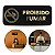 Placa Espelhada Acrílico Proibido Fumar Preto e Dourado - Imagem 3